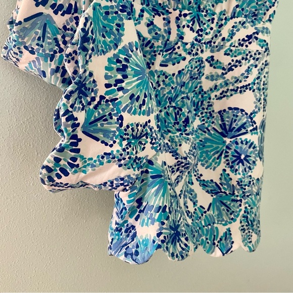 LILLY PULITZER Jace Romper blue size large - Picture 10 of 16